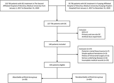 Absorbable Artificial Dura Versus Nonabsorbable Artificial Dura in Decompressive Craniectomy for Severe Traumatic Brain Injury: A Retrospective Cohort Study in Two Centers
